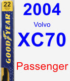 Passenger Wiper Blade for 2004 Volvo XC70 - Premium