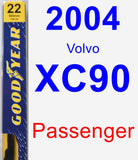 Passenger Wiper Blade for 2004 Volvo XC90 - Premium