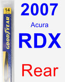 Rear Wiper Blade for 2007 Acura RDX - Rear