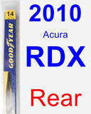 Rear Wiper Blade for 2010 Acura RDX - Rear