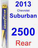 Rear Wiper Blade for 2013 Chevrolet Suburban 2500 - Rear