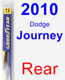 Rear Wiper Blade for 2010 Dodge Journey - Rear