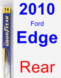 Rear Wiper Blade for 2010 Ford Edge - Rear