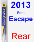 Rear Wiper Blade for 2013 Ford Escape - Rear