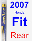 Rear Wiper Blade for 2007 Honda Fit - Rear