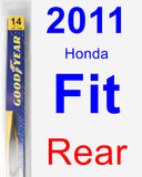 Rear Wiper Blade for 2011 Honda Fit - Rear