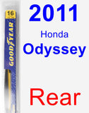 Rear Wiper Blade for 2011 Honda Odyssey - Rear