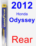 Rear Wiper Blade for 2012 Honda Odyssey - Rear