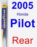 Rear Wiper Blade for 2005 Honda Pilot - Rear