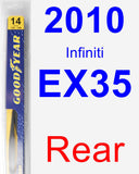 Rear Wiper Blade for 2010 Infiniti EX35 - Rear