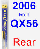 Rear Wiper Blade for 2006 Infiniti QX56 - Rear