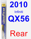 Rear Wiper Blade for 2010 Infiniti QX56 - Rear
