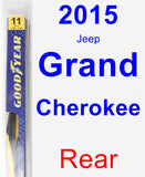 Rear Wiper Blade for 2015 Jeep Grand Cherokee - Rear