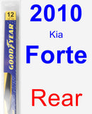 Rear Wiper Blade for 2010 Kia Forte - Rear