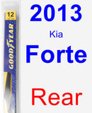 Rear Wiper Blade for 2013 Kia Forte - Rear