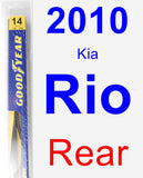 Rear Wiper Blade for 2010 Kia Rio - Rear