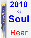 Rear Wiper Blade for 2010 Kia Soul - Rear