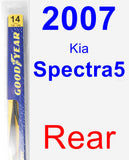 Rear Wiper Blade for 2007 Kia Spectra5 - Rear
