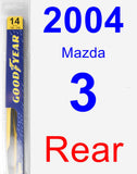 Rear Wiper Blade for 2004 Mazda 3 - Rear