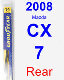 Rear Wiper Blade for 2008 Mazda CX-7 - Rear