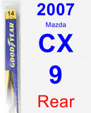 Rear Wiper Blade for 2007 Mazda CX-9 - Rear