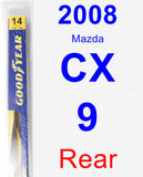 Rear Wiper Blade for 2008 Mazda CX-9 - Rear