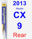 Rear Wiper Blade for 2013 Mazda CX-9 - Rear