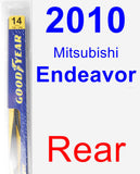 Rear Wiper Blade for 2010 Mitsubishi Endeavor - Rear