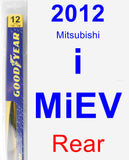 Rear Wiper Blade for 2012 Mitsubishi i-MiEV - Rear