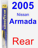 Rear Wiper Blade for 2005 Nissan Armada - Rear
