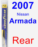 Rear Wiper Blade for 2007 Nissan Armada - Rear