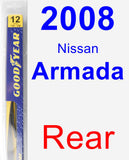 Rear Wiper Blade for 2008 Nissan Armada - Rear