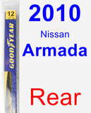 Rear Wiper Blade for 2010 Nissan Armada - Rear
