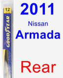 Rear Wiper Blade for 2011 Nissan Armada - Rear