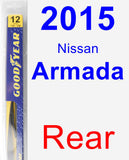 Rear Wiper Blade for 2015 Nissan Armada - Rear