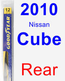 Rear Wiper Blade for 2010 Nissan Cube - Rear