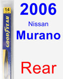 Rear Wiper Blade for 2006 Nissan Murano - Rear