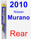 Rear Wiper Blade for 2010 Nissan Murano - Rear