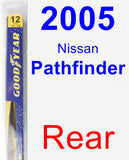 Rear Wiper Blade for 2005 Nissan Pathfinder - Rear