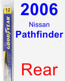 Rear Wiper Blade for 2006 Nissan Pathfinder - Rear