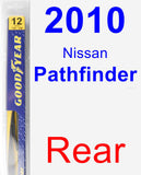 Rear Wiper Blade for 2010 Nissan Pathfinder - Rear