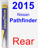 Rear Wiper Blade for 2015 Nissan Pathfinder - Rear