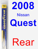 Rear Wiper Blade for 2008 Nissan Quest - Rear