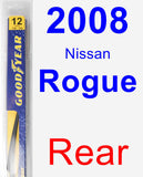 Rear Wiper Blade for 2008 Nissan Rogue - Rear