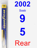 Rear Wiper Blade for 2002 Saab 9-5 - Rear