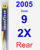 Rear Wiper Blade for 2005 Saab 9-2X - Rear