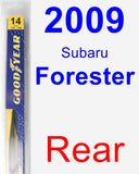 Rear Wiper Blade for 2009 Subaru Forester - Rear