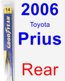 Rear Wiper Blade for 2006 Toyota Prius - Rear