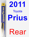 Rear Wiper Blade for 2011 Toyota Prius - Rear