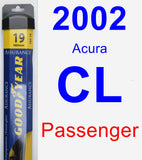 Passenger Wiper Blade for 2002 Acura CL - Assurance